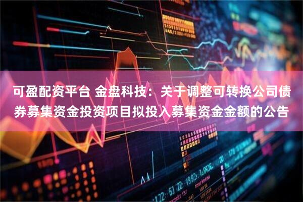 可盈配资平台 金盘科技：关于调整可转换公司债券募集资金投资项目拟投入募集资金金额的公告