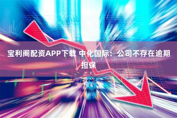 宝利阁配资APP下载 中化国际：公司不存在逾期担保